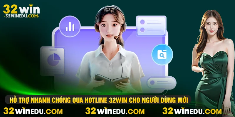 Hỗ trợ nhanh chóng qua hotline 32WIN cho người dùng mới